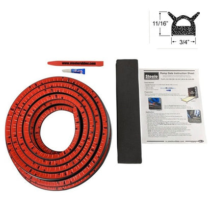 Ramp Gate Kit - Large Hollow Half Round w/Double Tabs