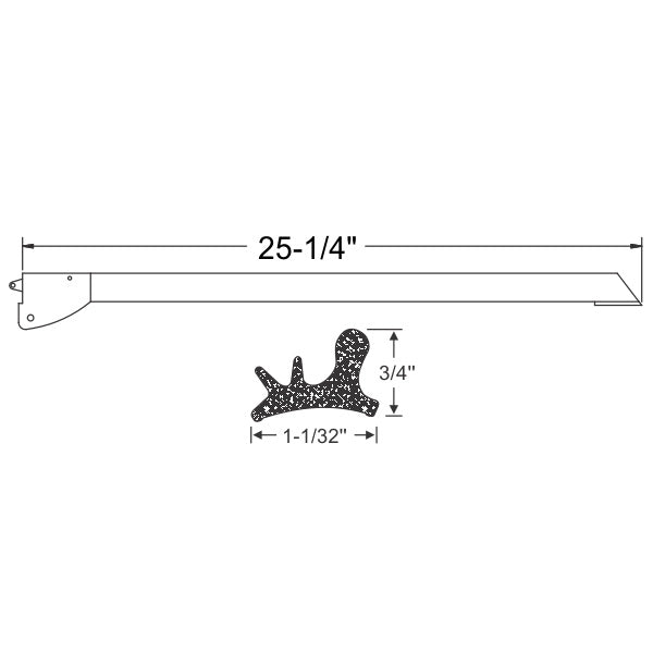 Convertible A-Post Hinge Pillar Weatherstrips