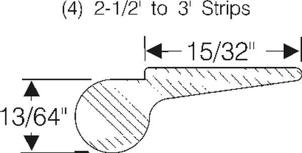Side Window Beltline Scraper Weatherstrips