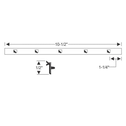 Vent division bar weatherstrip