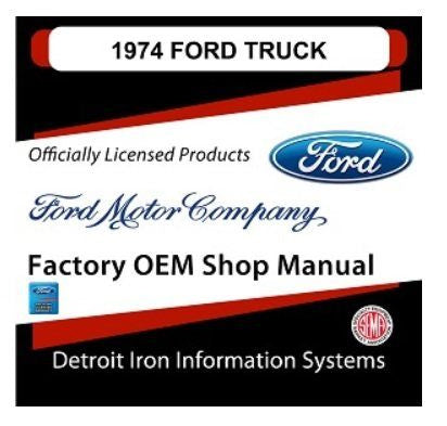 1974 Ford Truck And Van Factory Shop Manual, CD