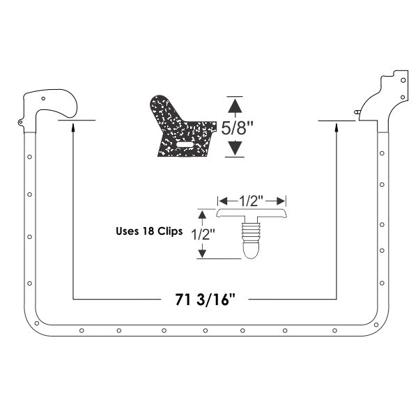 Rear Door Weatherstrips