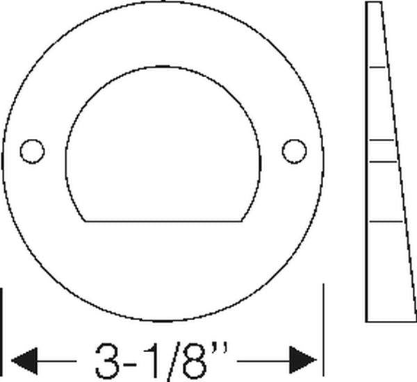 Backup light mounting pad