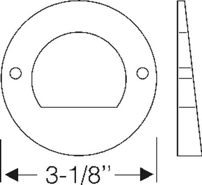 Backup light mounting pad