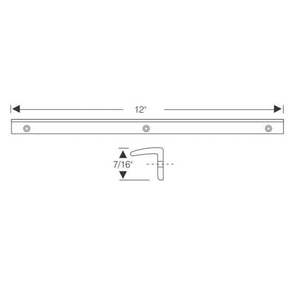 Vent division bar weatherstrip