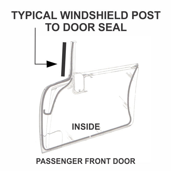 Windshield Post To Door Weatherstrips