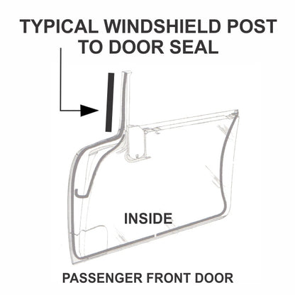 Windshield Post To Door Weatherstrips