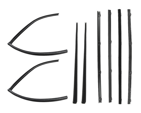 Window Felt Beltline and Run Channel Set - Rear