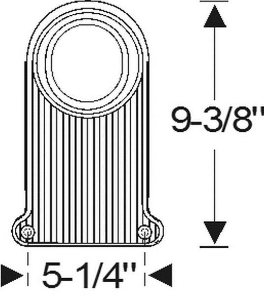 Steering Column Floorplate - Black