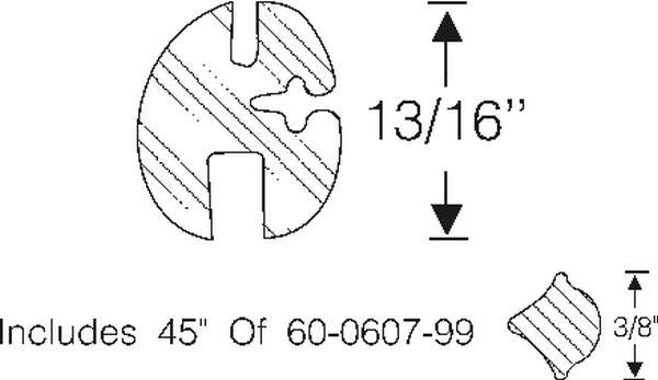Rear Quarter Window Gasket Set
