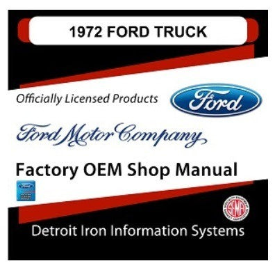 1972 Ford Truck And Van Factory Shop Manual, CD