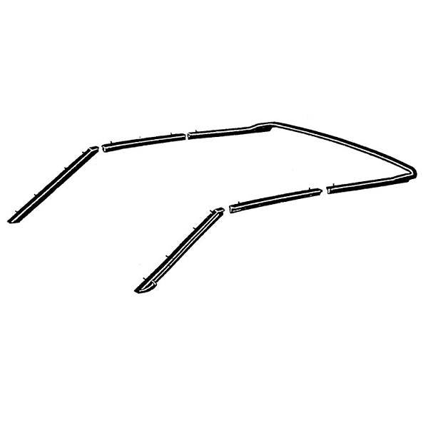 Convertible Roof Rail Weatherstrip Set