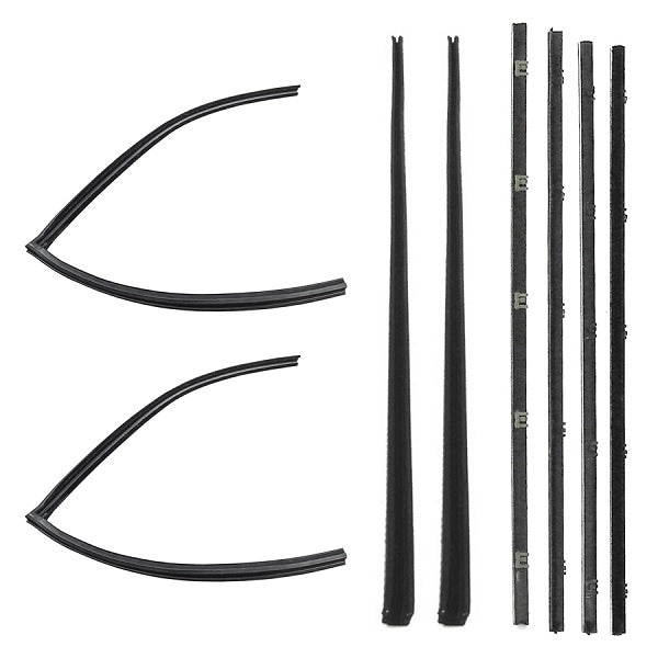 Window Felt and Run Channel Weatherstrip Set - Front