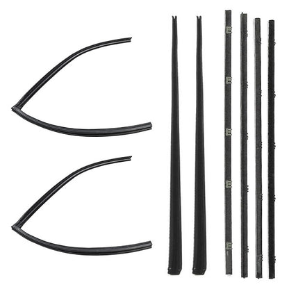 Window Felt and Run Channel Weatherstrip Set - Front