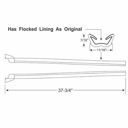 Vent Window Division Post Run Channels
