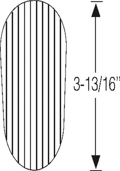 Clutch or Brake Pedal Pad - Black