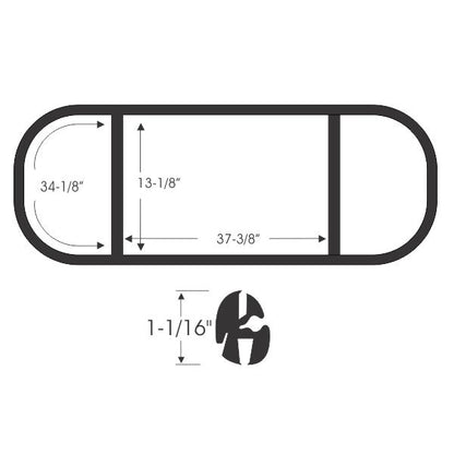 Rear Window Gasket Set