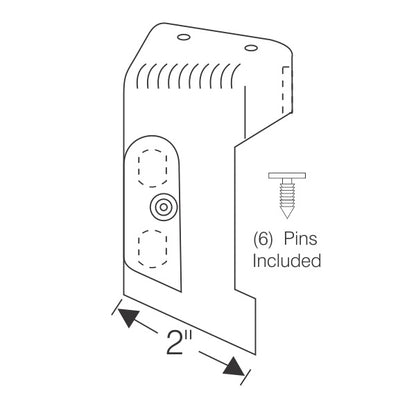Rear Door Lock Pillar Fillers