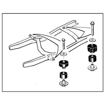 Cab To Frame Mounting Pad Set