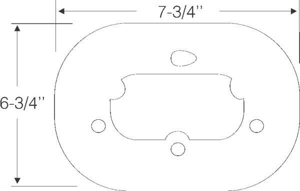 Back Up Light Lens to Body Gaskets
