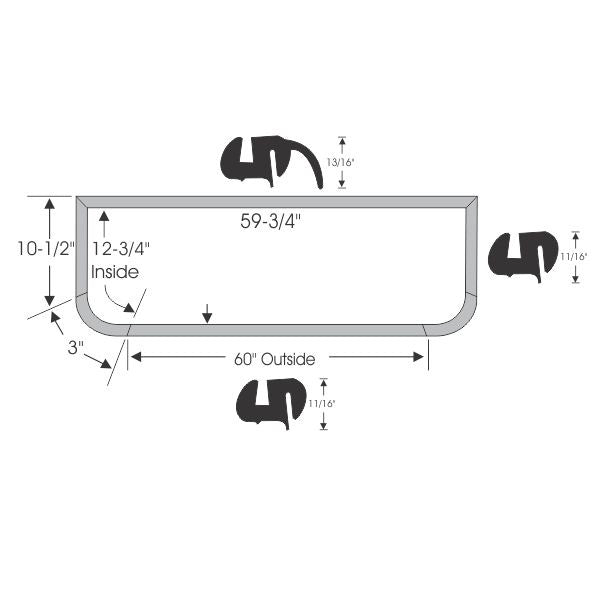 Rear Window Gasket