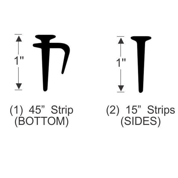 Windshield Weatherstrip Seal Set