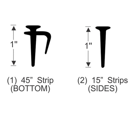 Windshield Weatherstrip Seal Set