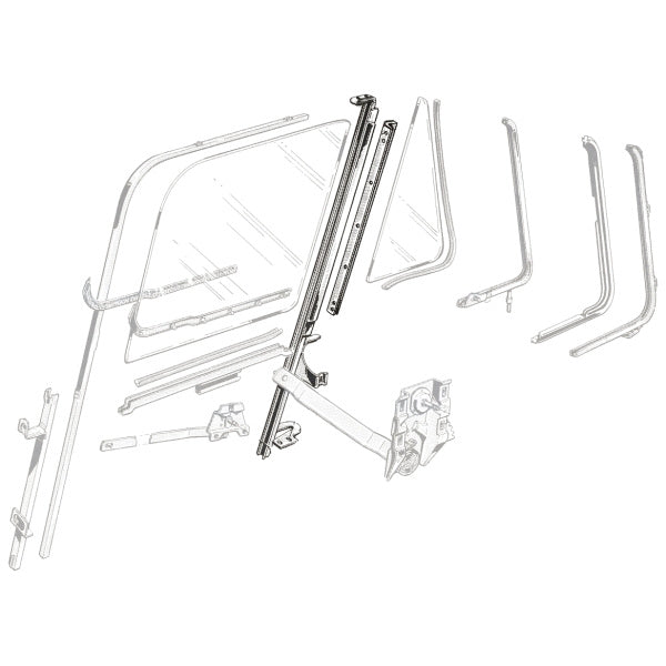 Vent Window Division Bar Assembly - Left
