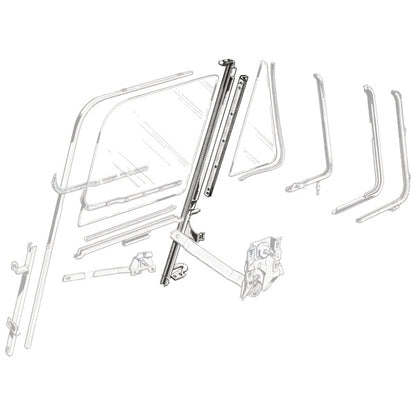 Vent Window Division Bar Assembly - Left