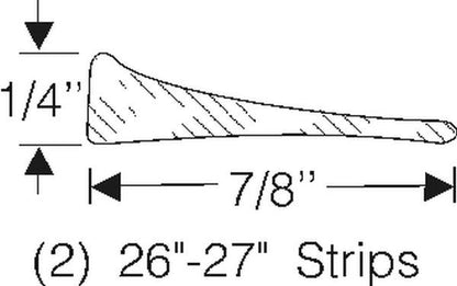 Beltline Rubber Scraper Weatherstrip