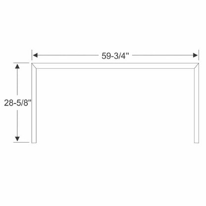 Three-Piece Windshield Reveal Molding With Metal