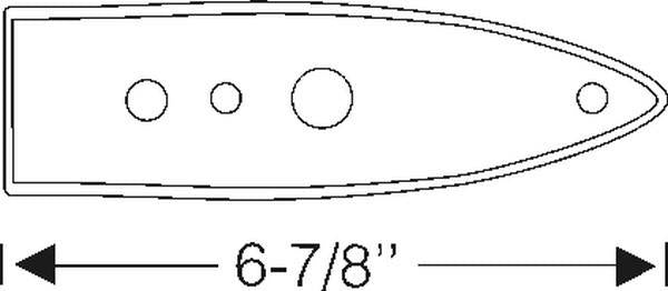 License plate mounting pad