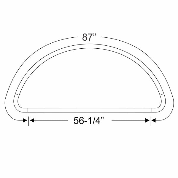 Rear Window Gasket with Sliding Window