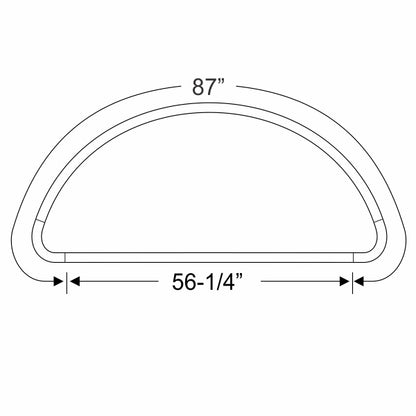 Rear Window Gasket with Sliding Window