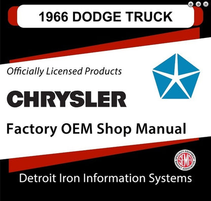 1965 Dodge Truck Factory Shop Manual, CD