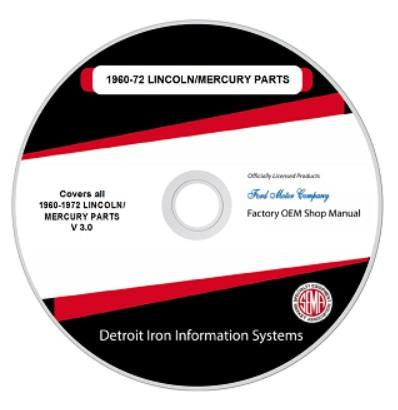 1969 Lincoln Factory Shop Manual, CD