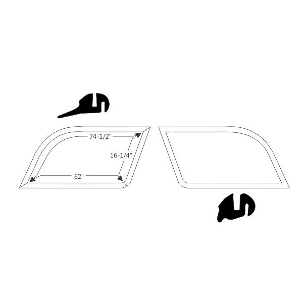 Rear Quarter Window Gaskets