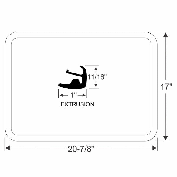 Push-Out Window Frame Gasket