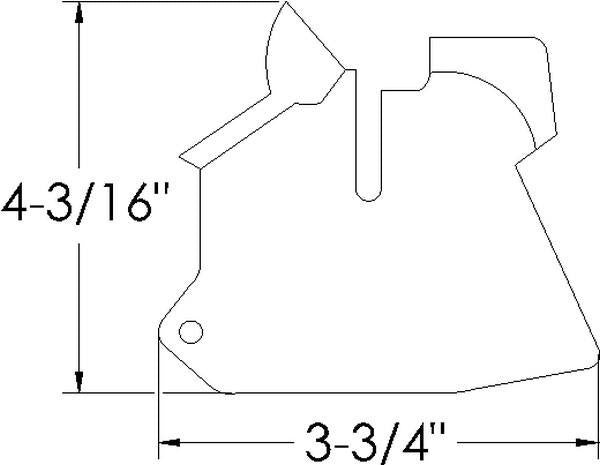 U Jamb Door Lock Pillar Fillers