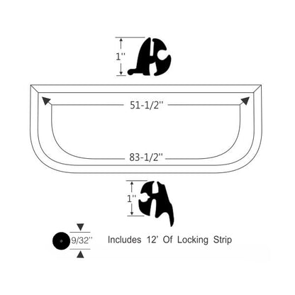 Rear Window Gasket Set