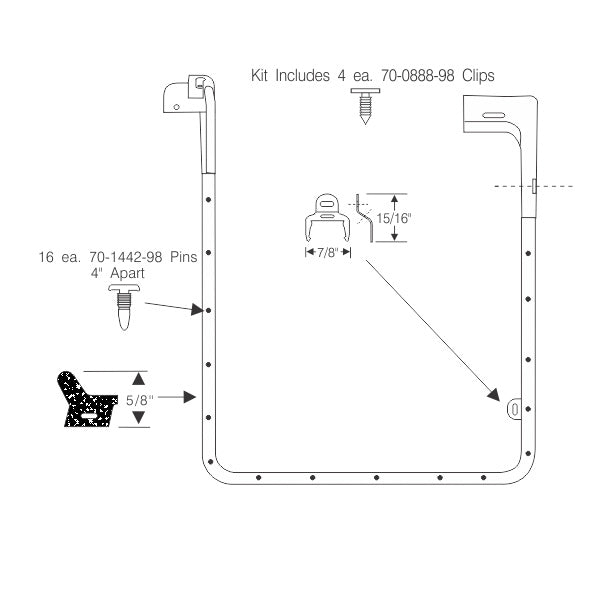 Rear Door Weatherstrips