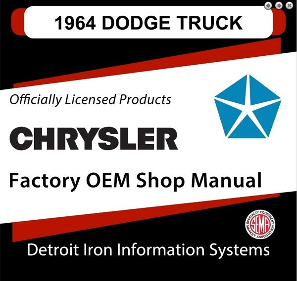 1964 Dodge Truck Factory Shop Manual, CD