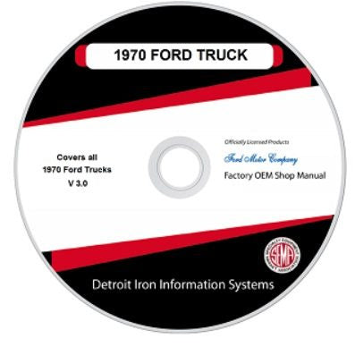 1970 Ford Truck And Van Factory Shop Manual, CD