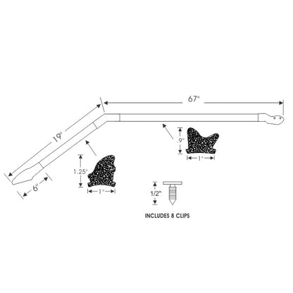 Hardtop Roof Rail Weatherstrips