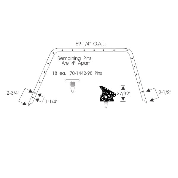 Hardtop Roof Rail Weatherstrips