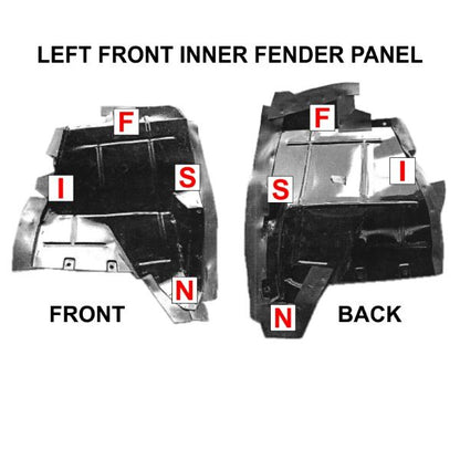 Inner Fender Splash Apron / Dust Shield Set