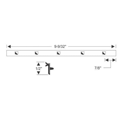 Vent division bar weatherstrip