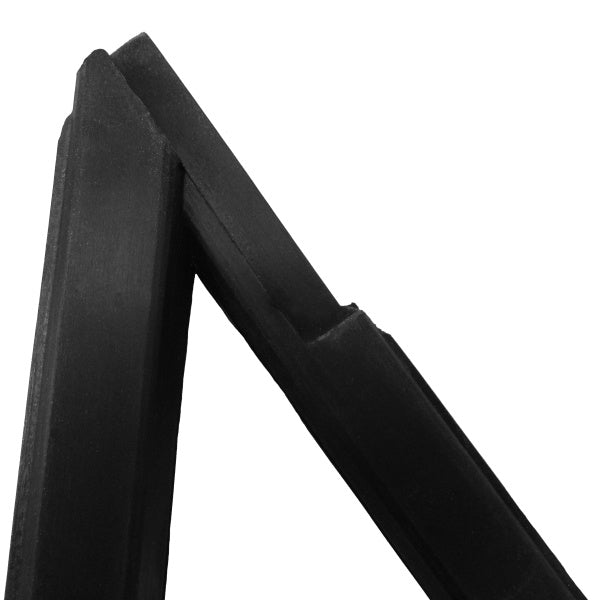 Rear door stationary window weatherstrip