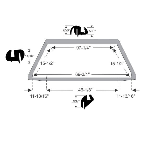 Rear Window Gasket
