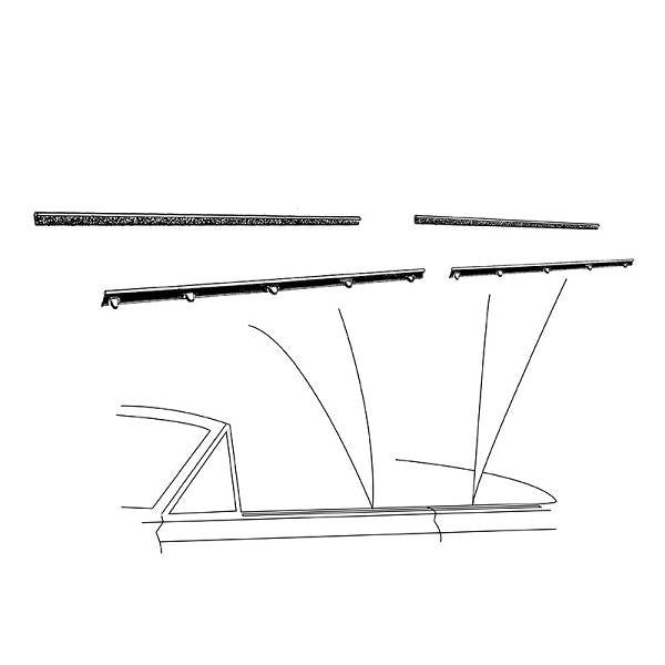 Window Felt Beltline Weatherstrips